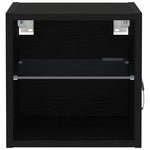 Tv-Benksett 2 Pcs Svart 30 X 28,5 X 30 Cm Konstruert Tre