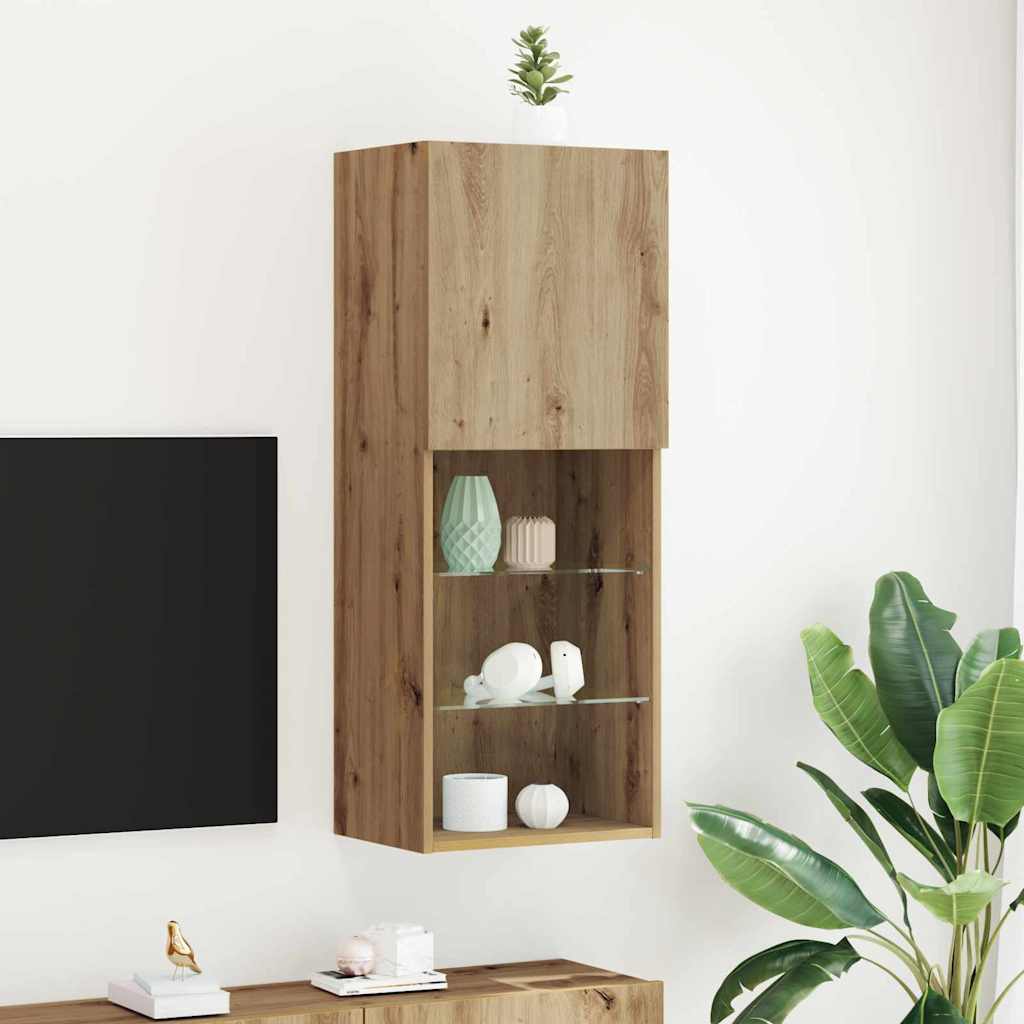 Tv-Benksett Artisan Eik 40,5 X 30 X 102 Cm Konstruert Tre