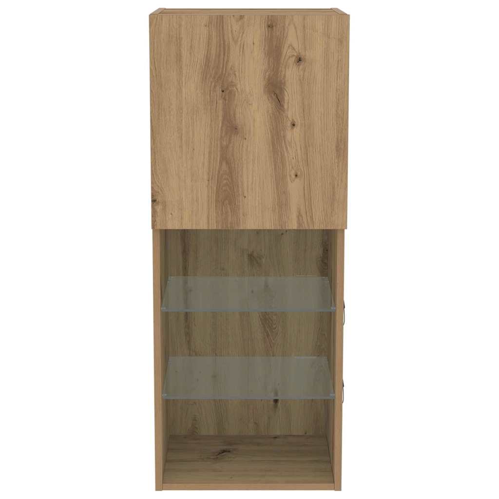 Tv-Benksett Artisan Eik 40,5 X 30 X 102 Cm Konstruert Tre