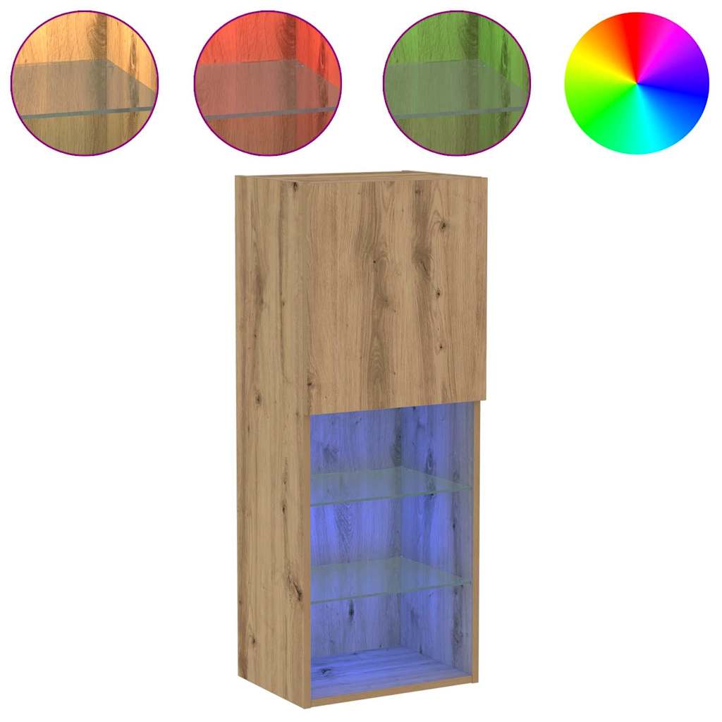 Tv-Benksett Artisan Eik 40,5 X 30 X 102 Cm Konstruert Tre