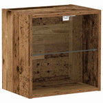 Flytende Hylle Med Hylle Brun 40 X 28.5 X 40 Cm Konstruert Tre
