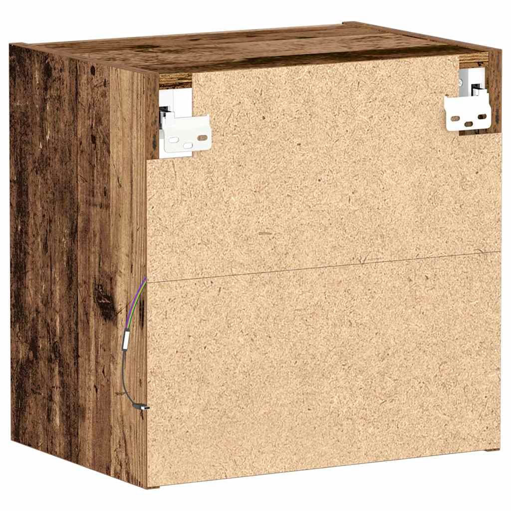 Flytende Hylle Med Hylle Brun 40 X 28.5 X 40 Cm Konstruert Tre