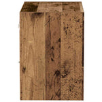 Flytende Hylle Med Hylle Brun 40 X 28.5 X 40 Cm Konstruert Tre