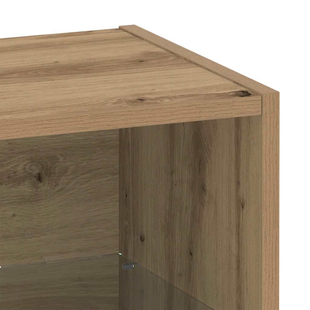 Flytende Hylle Med Hylle Brun 40 X 28.5 X 40 Cm Konstruert Tre
