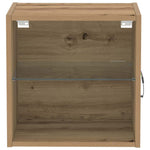 Flytende Hylle Med Hylle Brun 40 X 28.5 X 40 Cm Konstruert Tre