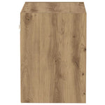 Flytende Hylle Med Hylle Brun 40 X 28.5 X 40 Cm Konstruert Tre