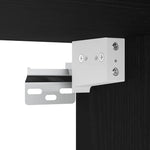 Flytende Hylle 2 Pcs Svart 40 X 28.5 X 40 Cm Konstruert Tre