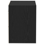 Flytende Hylle 2 Pcs Svart 40 X 28.5 X 40 Cm Konstruert Tre