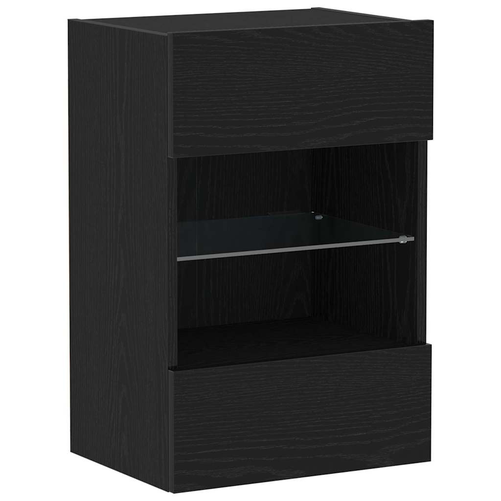 Tv-Benksett 2 Pcs Svart 40 X 30 X 60,5 Cm Konstruert Tre