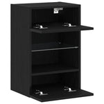 Tv-Benksett 2 Pcs Svart 40 X 30 X 60,5 Cm Konstruert Tre