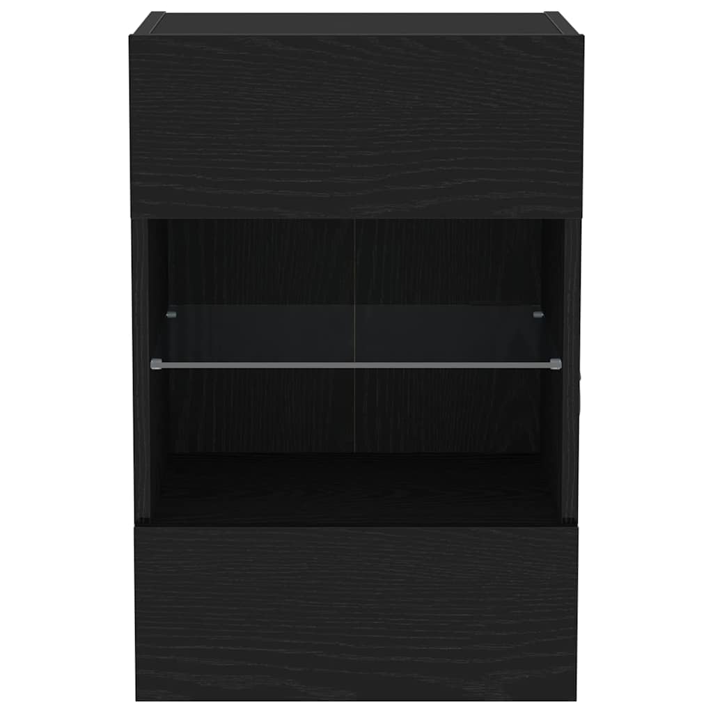 Tv-Benksett 2 Pcs Svart 40 X 30 X 60,5 Cm Konstruert Tre