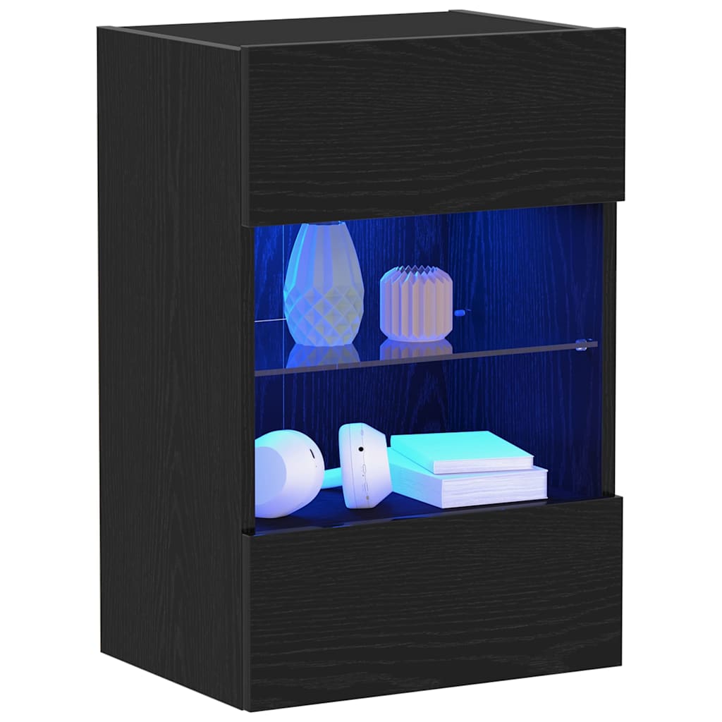 Tv-Benksett 2 Pcs Svart 40 X 30 X 60,5 Cm Konstruert Tre