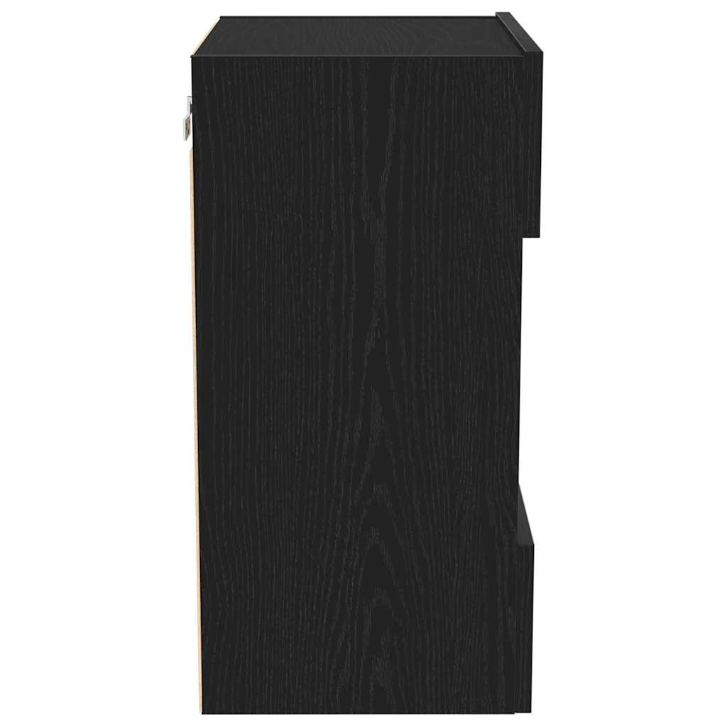 Tv-Benksett 2 Pcs Svart 40 X 30 X 60,5 Cm Konstruert Tre
