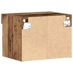 Tv-Benksett Gamle Tre 40 X 30 X 30 Cm Konstruert Tre