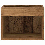 Tv-Benksett Gamle Tre 40 X 30 X 30 Cm Konstruert Tre