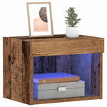 Tv-Benksett Gamle Tre 40 X 30 X 30 Cm Konstruert Tre