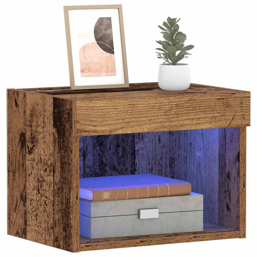 Tv-Benksett Gamle Tre 40 X 30 X 30 Cm Konstruert Tre