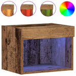 Tv-Benksett Gamle Tre 40 X 30 X 30 Cm Konstruert Tre