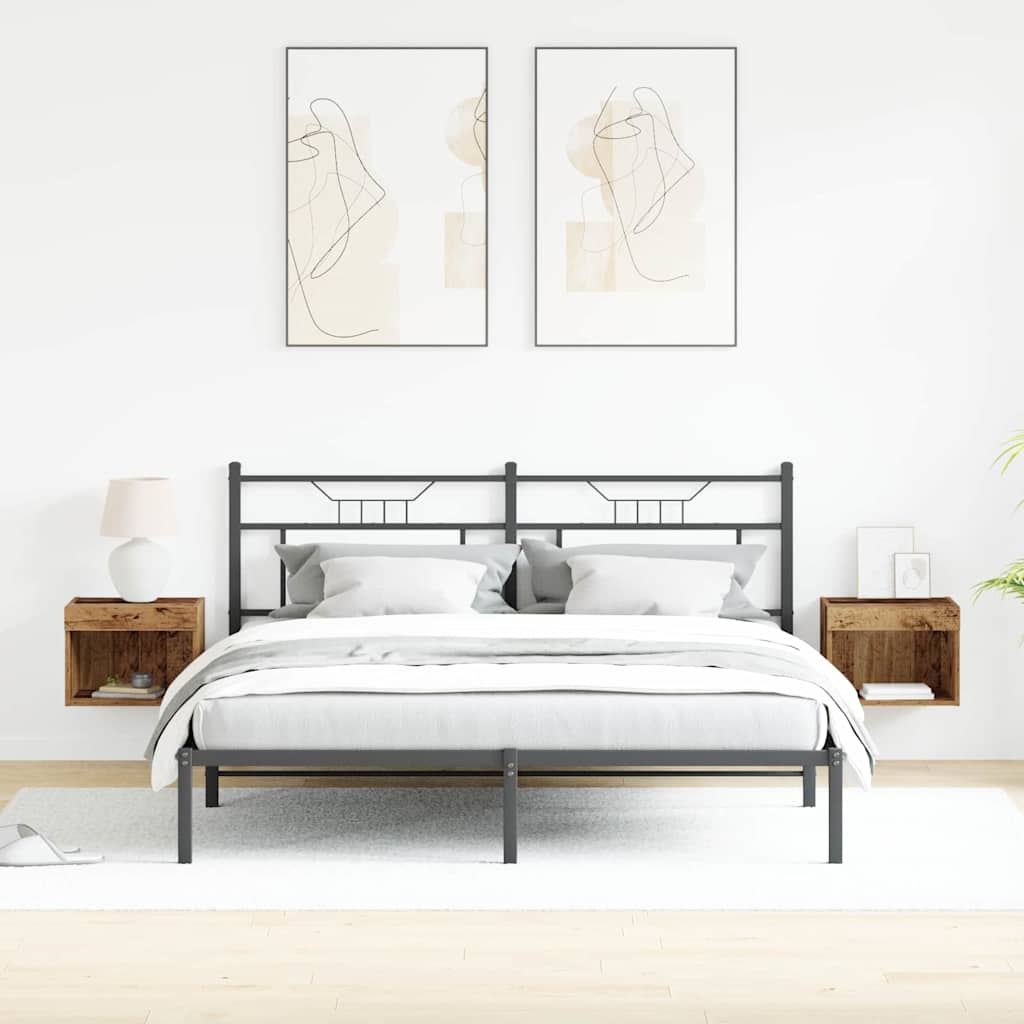 Tv-Benksett 2 Pcs Gamle Tre 40 X 30 X 30 Cm Konstruert Tre