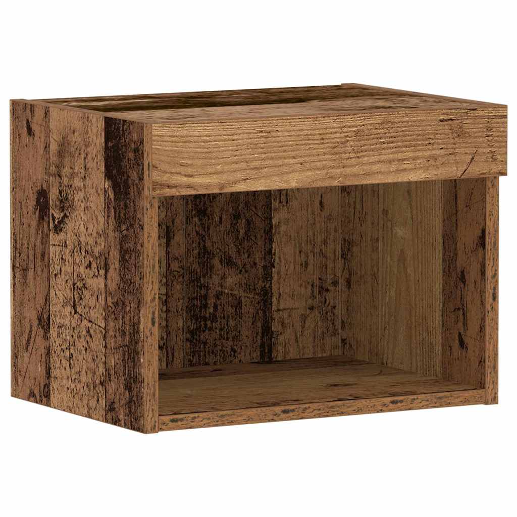 Tv-Benksett 2 Pcs Gamle Tre 40 X 30 X 30 Cm Konstruert Tre