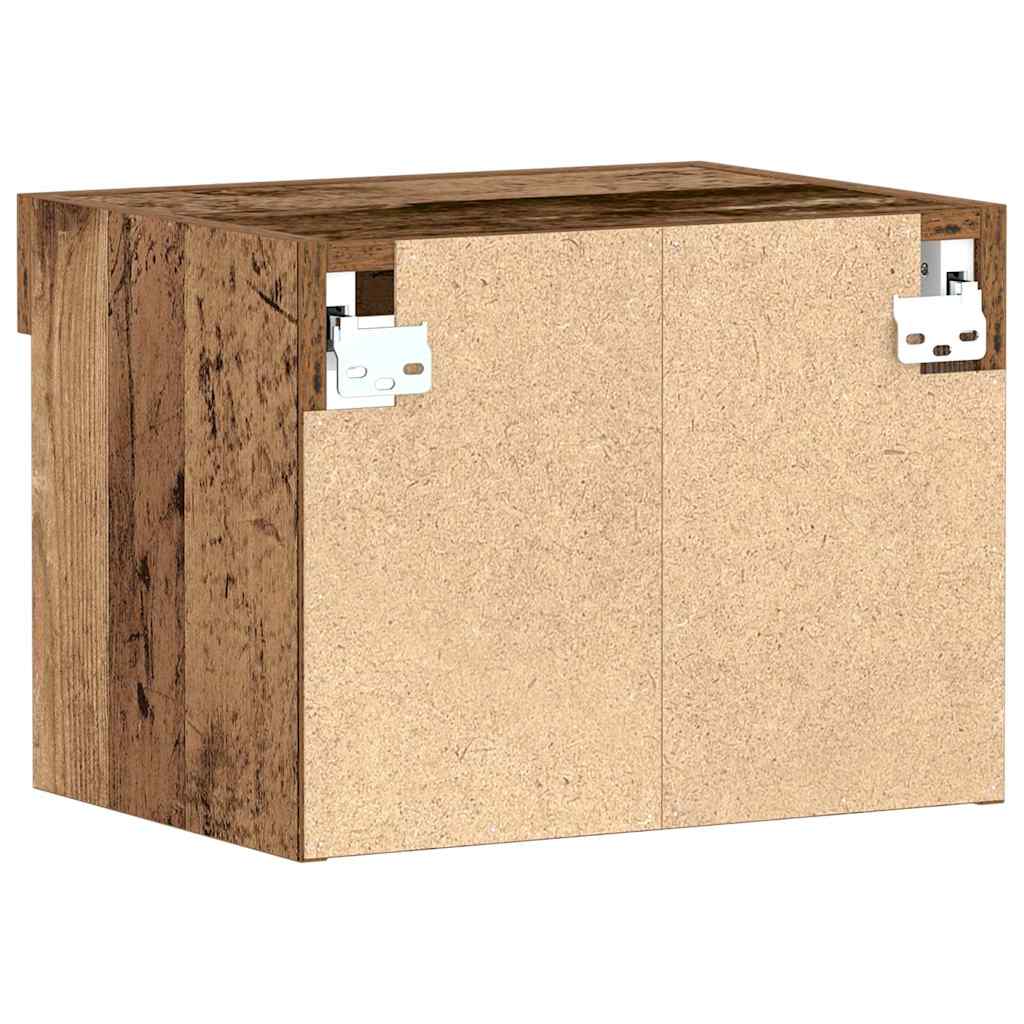 Tv-Benksett 2 Pcs Gamle Tre 40 X 30 X 30 Cm Konstruert Tre