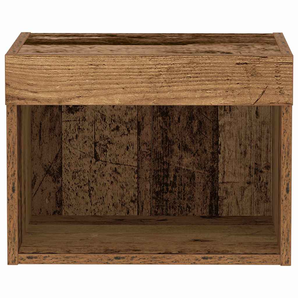 Tv-Benksett 2 Pcs Gamle Tre 40 X 30 X 30 Cm Konstruert Tre