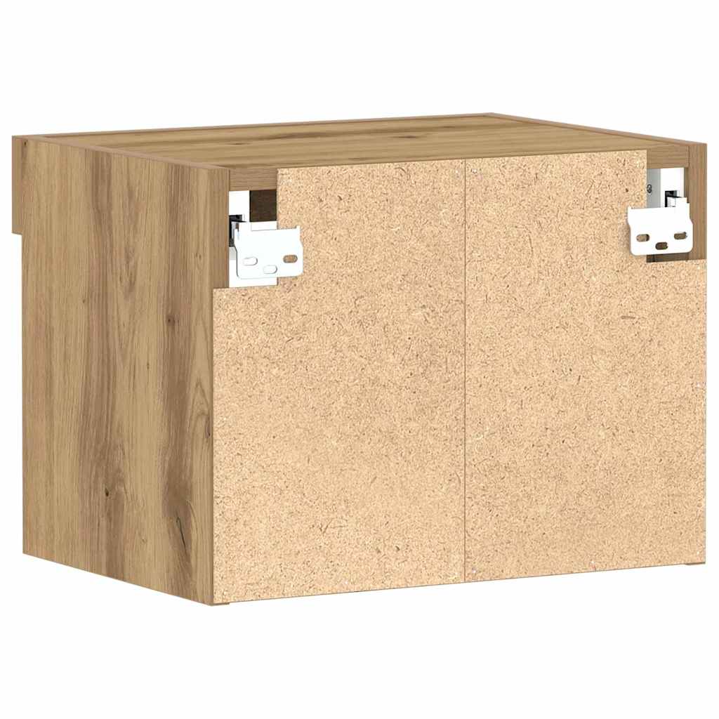 Tv-Benksett Artisan Eik 40 X 30 X 30 Cm Konstruert Tre