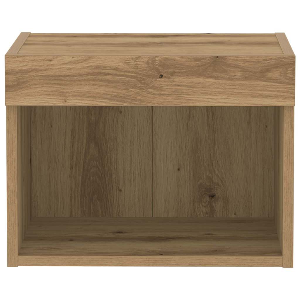 Tv-Benksett Artisan Eik 40 X 30 X 30 Cm Konstruert Tre