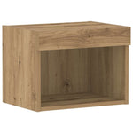 Tv-Benksett 2 Pcs Artisan Eik 40 X 30 X 30 Cm Konstruert Tre