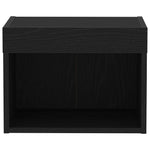 Tv-Benksett Svart Eik 40 X 30 X 30 Cm Konstruert Tre