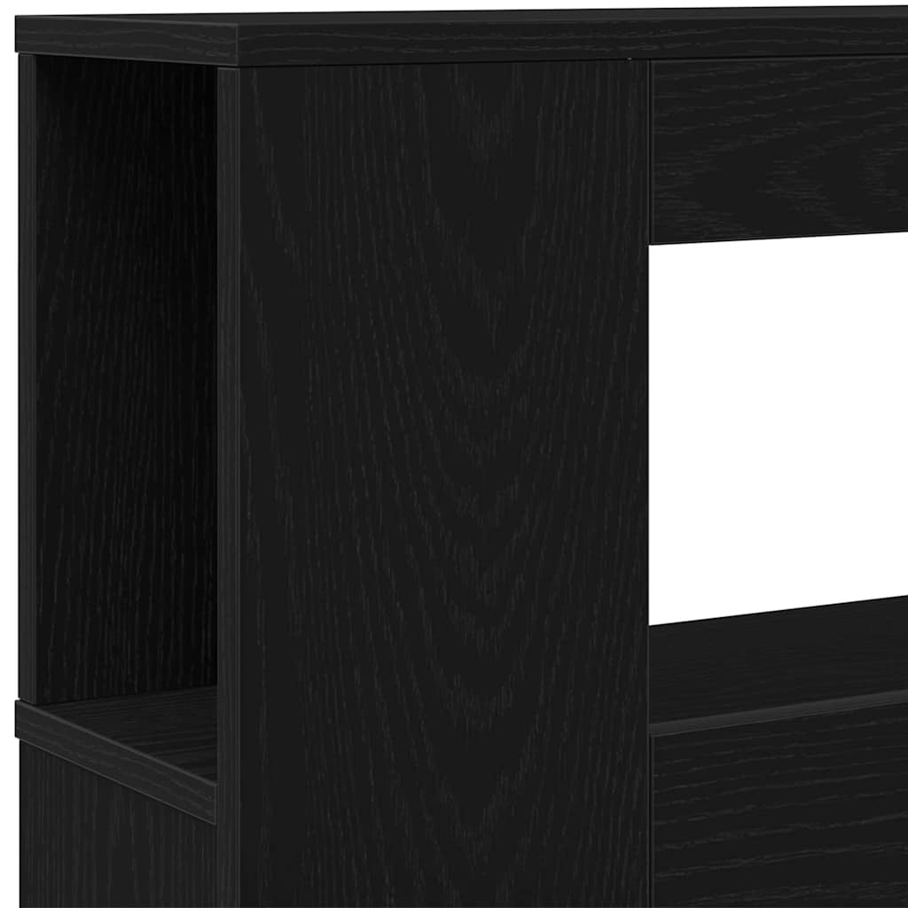 Led Hodegavl Svart Eik 200 X 18,5 X 103,5 Cm Konstruert Tre