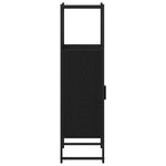Baderomsinnredningssett Med Hylle Svart Eik 33 X 33 X 120,5 Cm