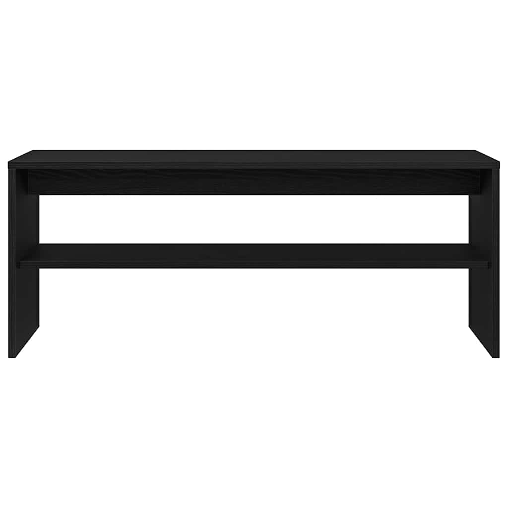 Tv-Benk Svart Eik 100X40X40 Cm Konstruert Tre