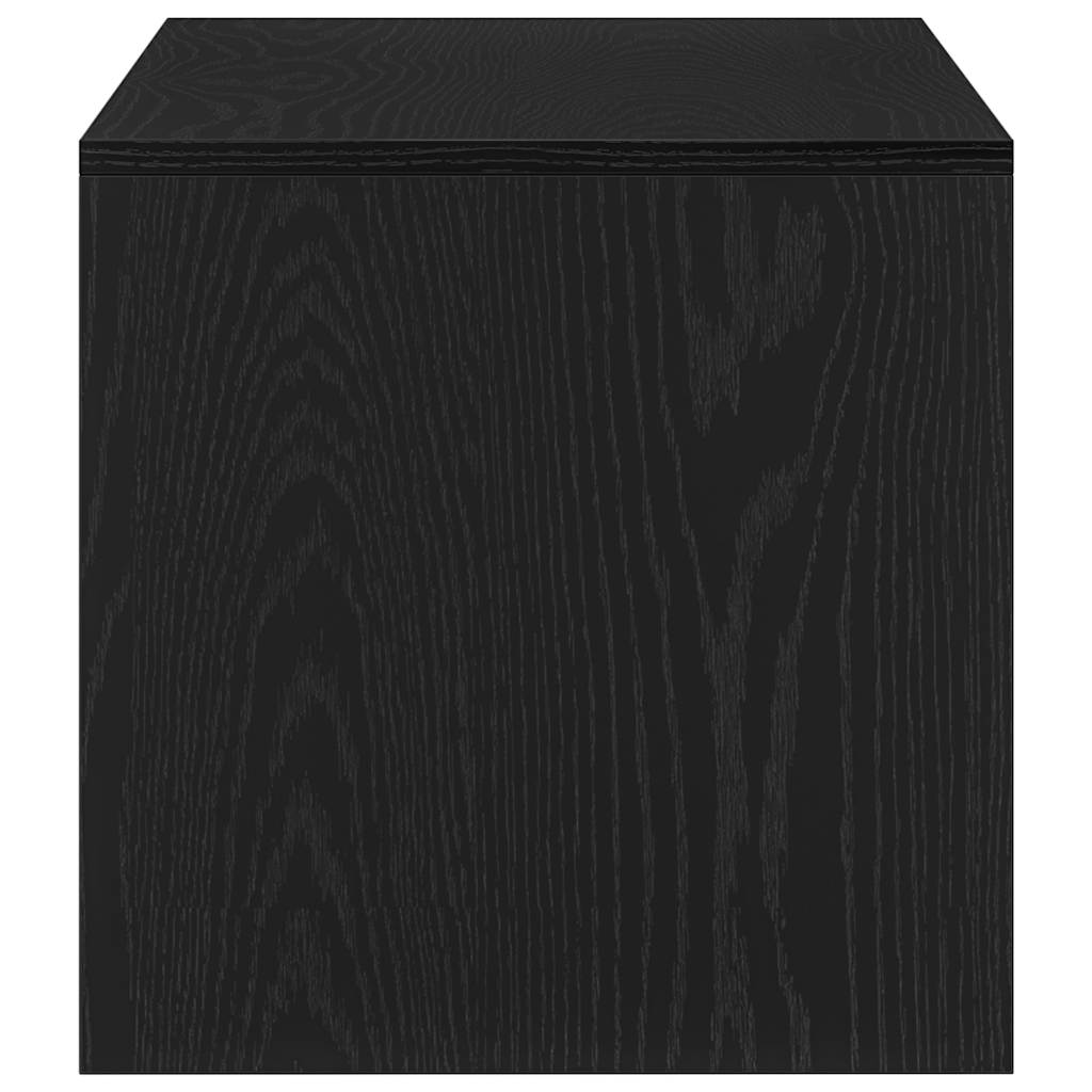 Tv-Benk Svart Eik 100X40X40 Cm Konstruert Tre