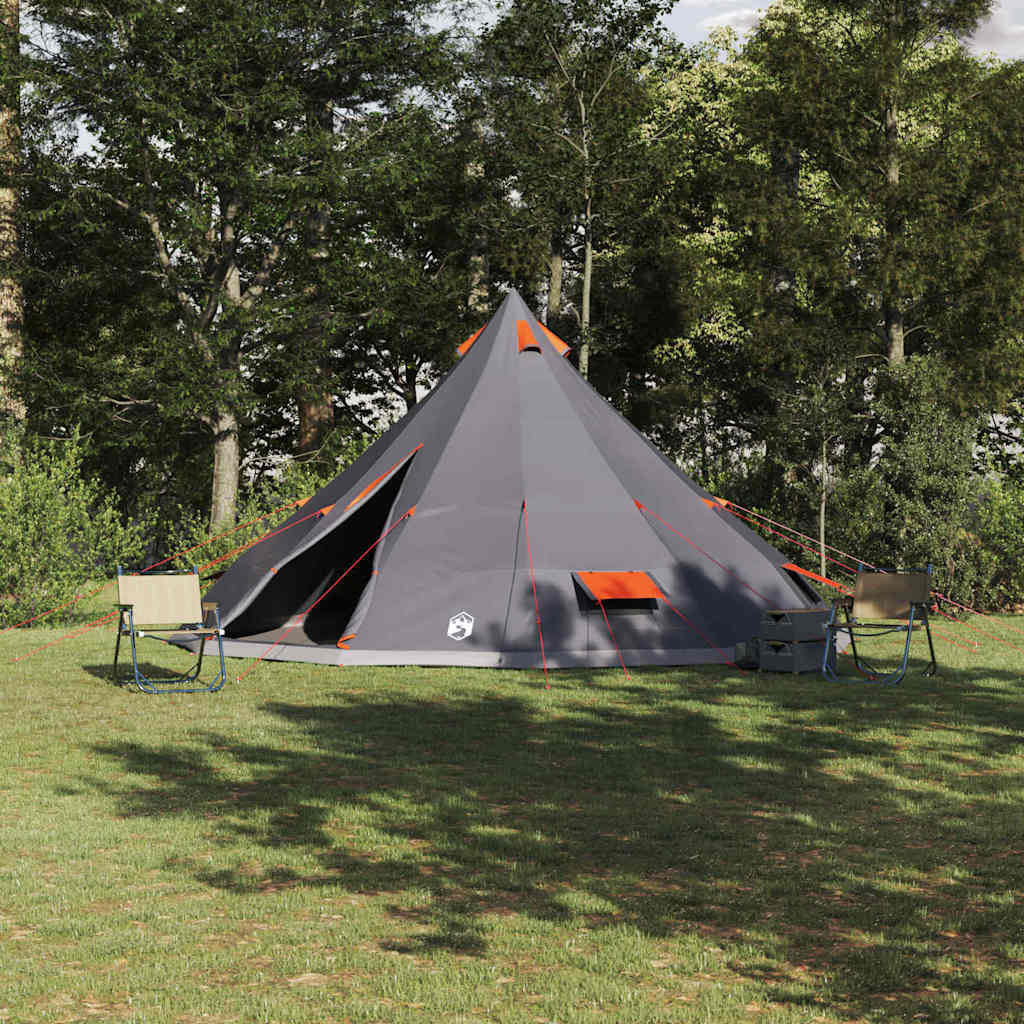 Tipi Telt Med Tak Grå Og Oransje 560 X 560 X 300 Cm Taft