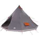Tipi Telt Med Tak Grå Og Oransje 560 X 560 X 300 Cm Taft