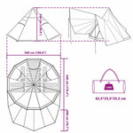 Tipi Telt Med Tak Med Lagring Blå 510 X 690 X 330 Cm Taft