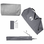 Innertelt Med Tak Med Lagring Svart 240 X 160 X 133 Cm Med Nett