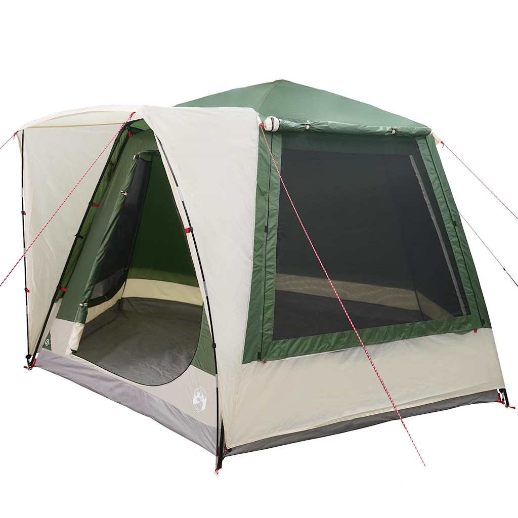 Camping Telt Hytte Med Tak Grønn 420 X 420 X 227 Cm Polyester