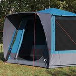 Camping Telt Hytte Med Tak Blå 420 X 420 X 227 Cm Polyester