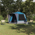Camping Telt Hytte Med Tak Blå 420 X 420 X 227 Cm Polyester