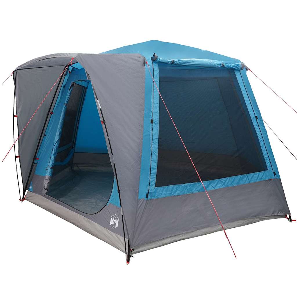 Camping Telt Hytte Med Tak Blå 420 X 420 X 227 Cm Polyester