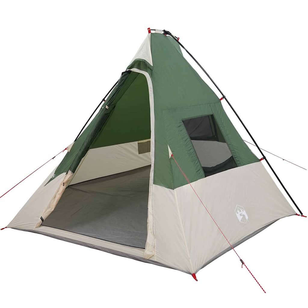 Tipi Telt Med Tak Med Lagring Grønn 383 X 338 X 217 Cm Taft