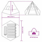Tipi Telt Med Tak Med Lagring Blå 383 X 338 X 217 Cm Taft