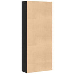 Bokskap Svart Eik 80X30X189 Cm Konstruert Tre
