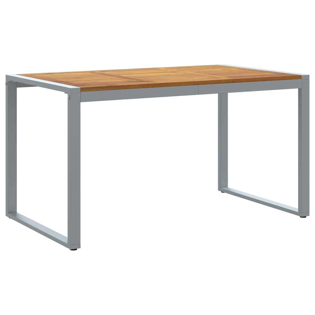 Hagebord Grå 140 X 80 X 75 Cm Solid Akasietre