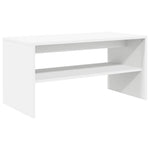 Tv-Benk Hvit 60X40X40 Cm Konstruert Tre