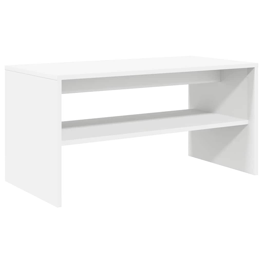 Tv-Benk Hvit 60X40X40 Cm Konstruert Tre