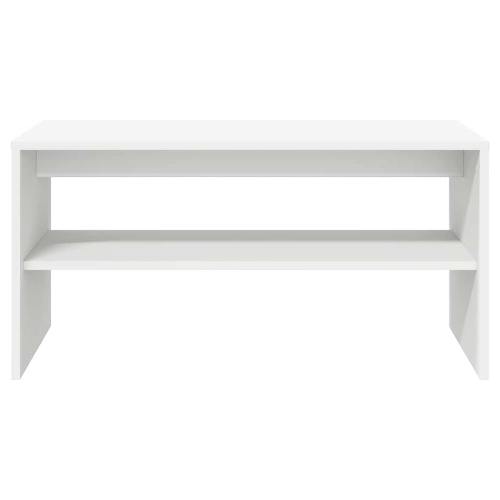 Tv-Benk Hvit 60X40X40 Cm Konstruert Tre