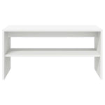 Tv-Benk Hvit 60X40X40 Cm Konstruert Tre